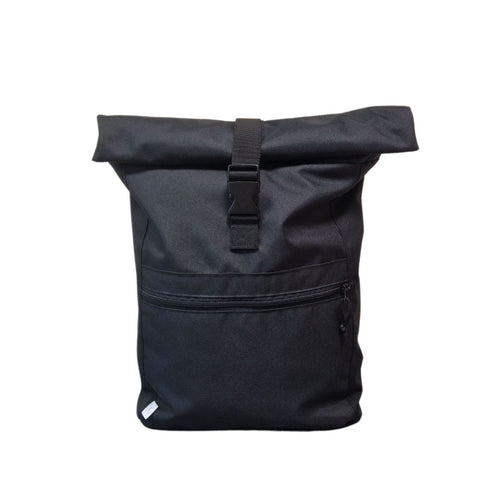 BLACK waterproof backpack with a SECRET