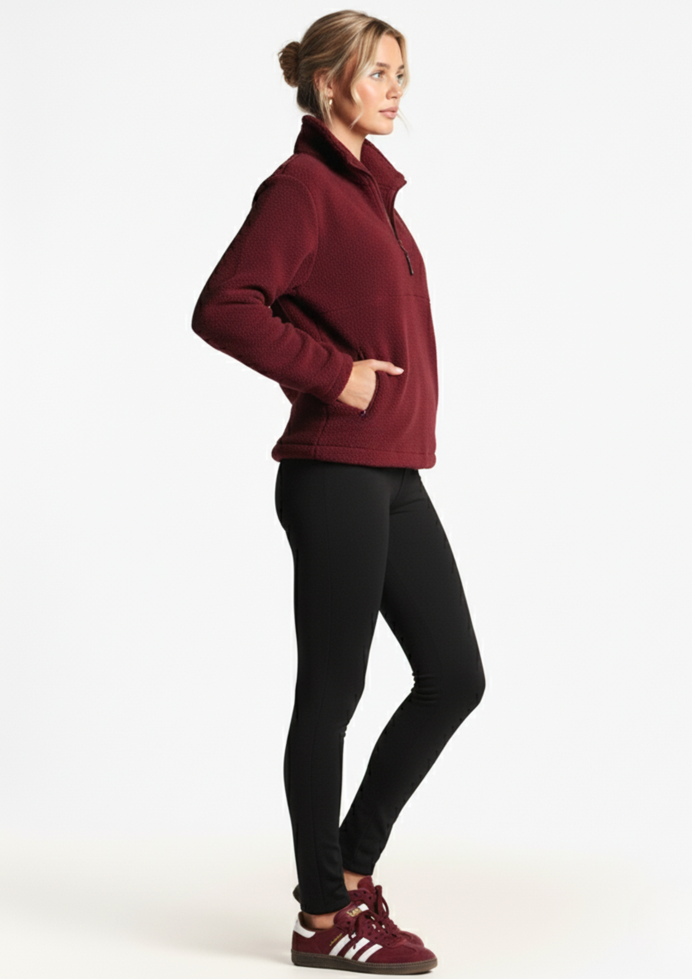 The Peak Fleece In Cherry