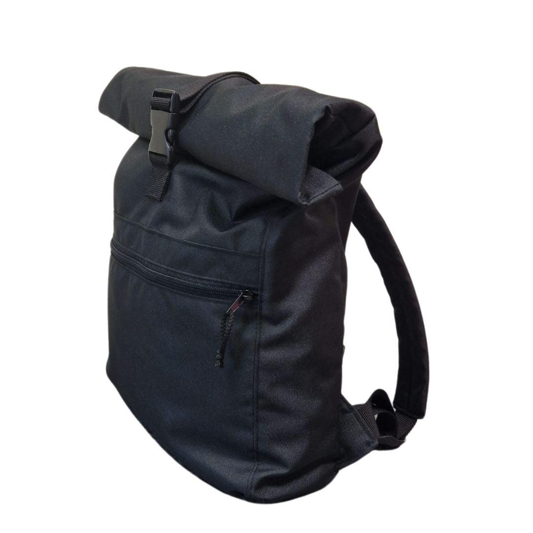 BLACK waterproof backpack with a SECRET