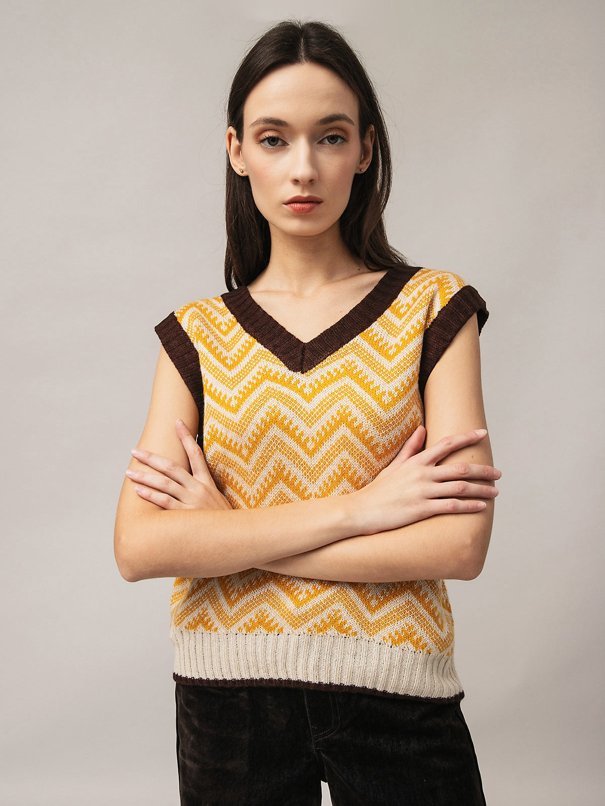 Women's waistcoat with fleece