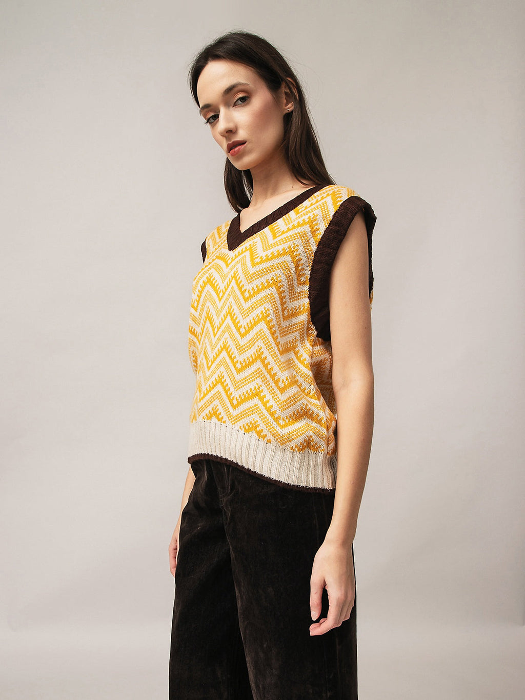 Women's waistcoat with fleece