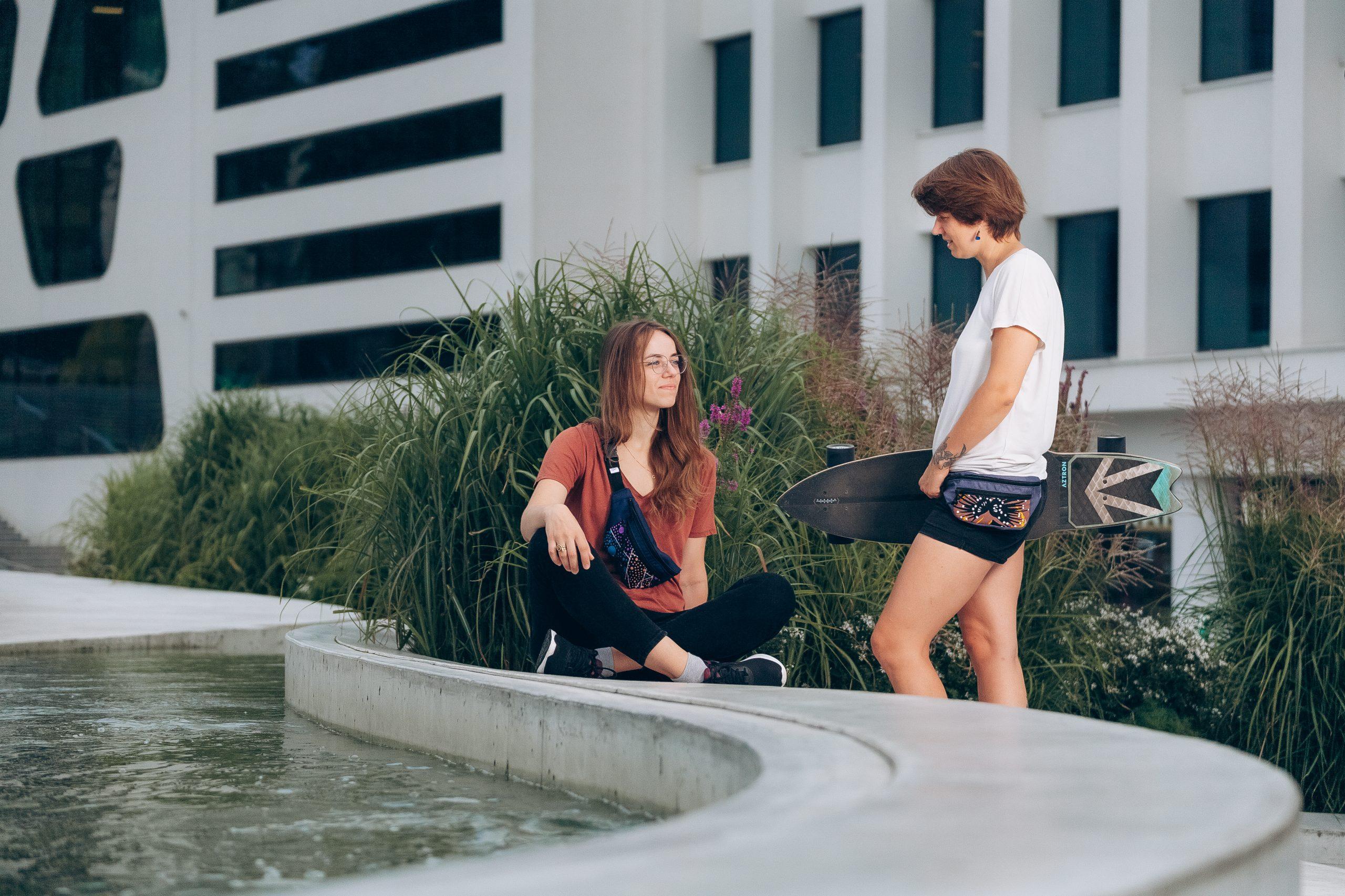 Waterproof classic waist bag STAIRS