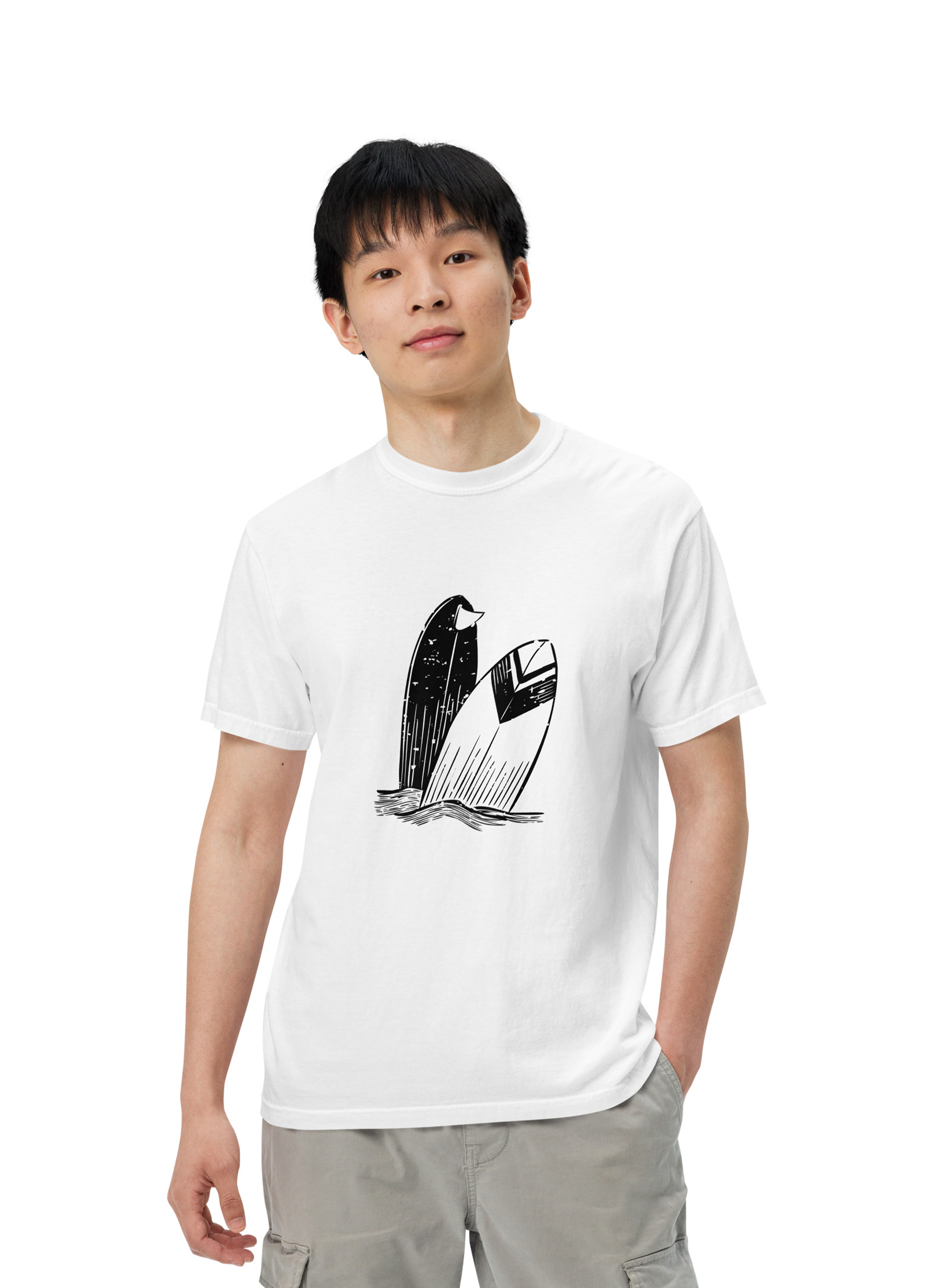 Unisex garment-dyed heavyweight t-shirt