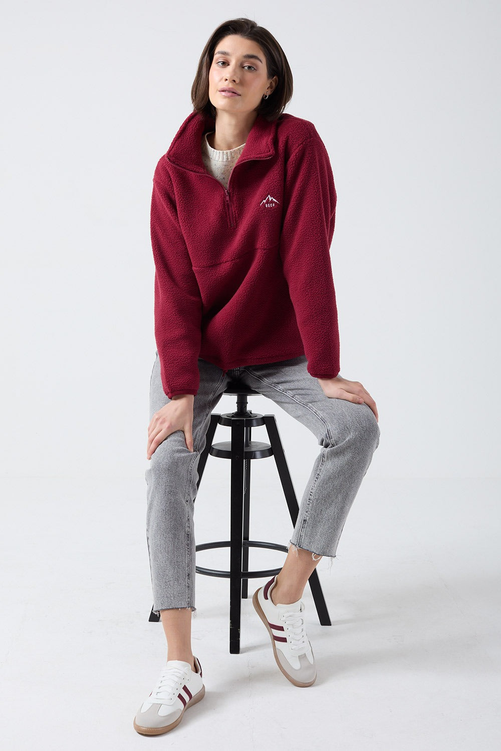 Molly fleece in Wine